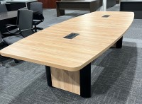 10 Foot Boat Shaped Conference Table