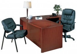 Cherry Desk - A Warm and Bright finish for a Traditional Office Space