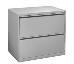 Silver 2 Drawer Lateral File Cabinet - 8000