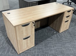 Rectangular Desk with Storage
