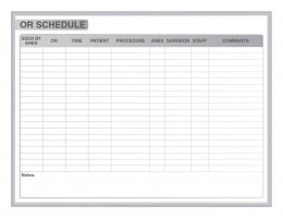 Operating Room Whiteboard - Schedule In - GRPM