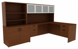 l shaped desk with hutch