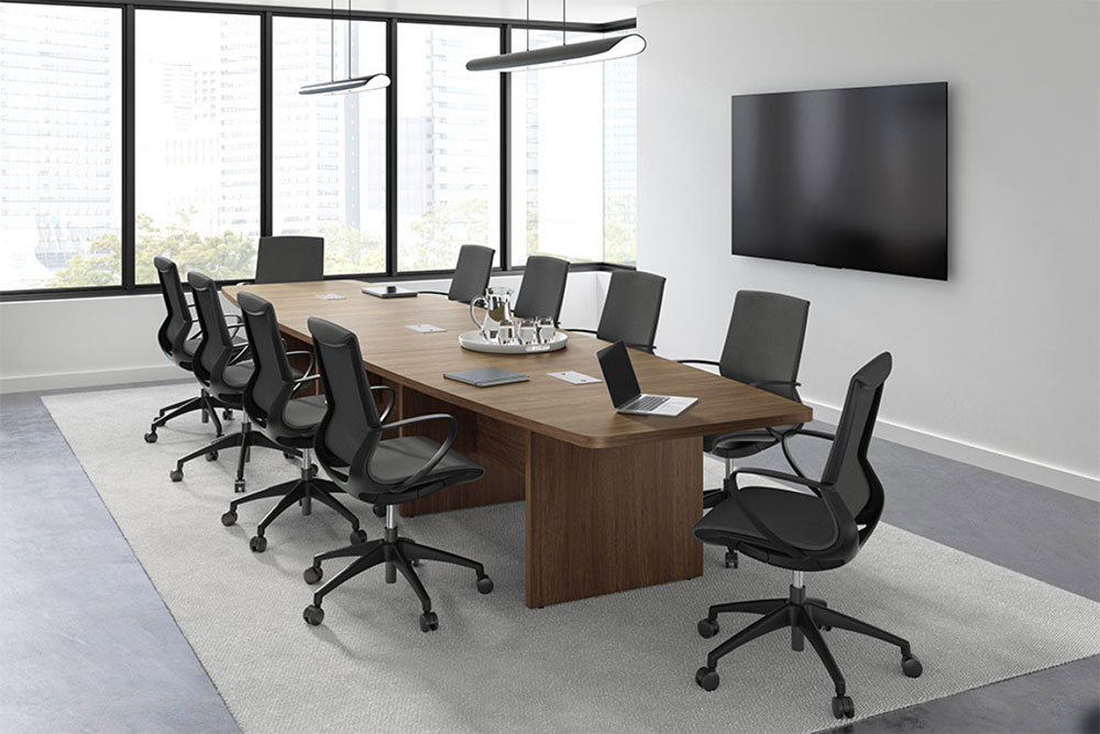 14 FT Conference Table with Chairs