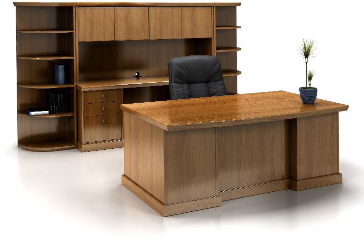 Heartwood Series Solid Wood Desk Set by Jasper