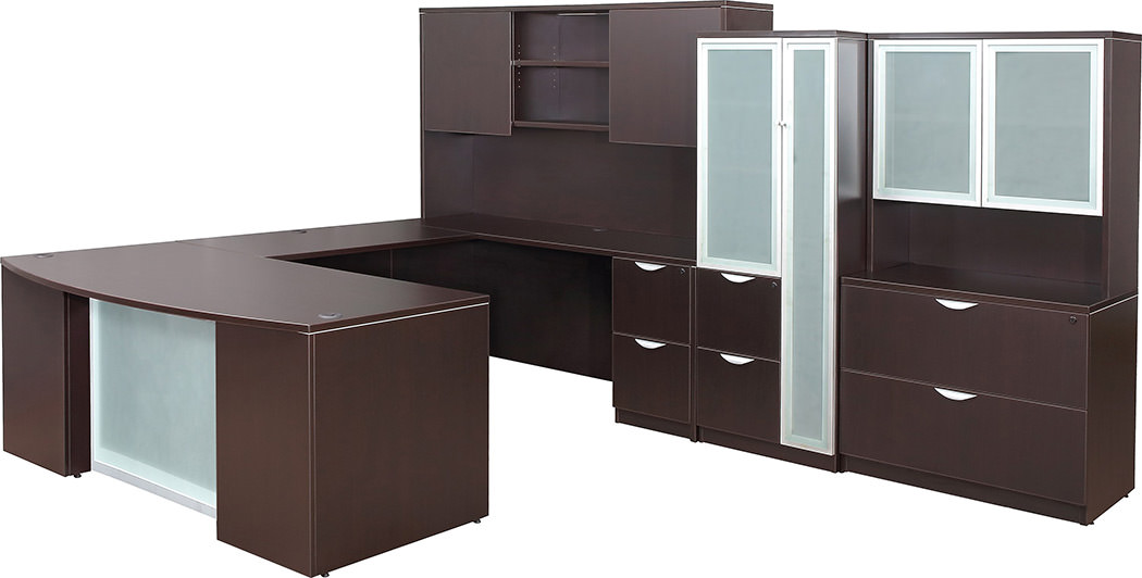 Dark Walnut Executive Desk from Express Office Furniture