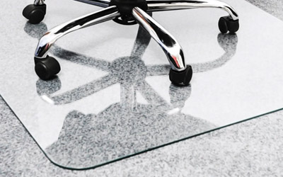 Heavy Duty Glass Chair Mat