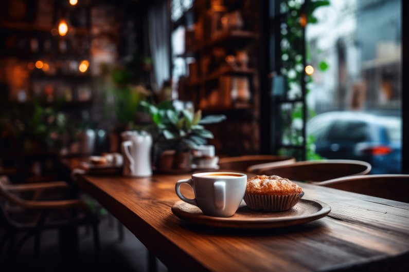 coffee shop table