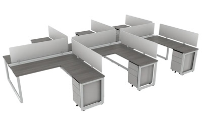 Moden Open Office Workstations by Corp Design