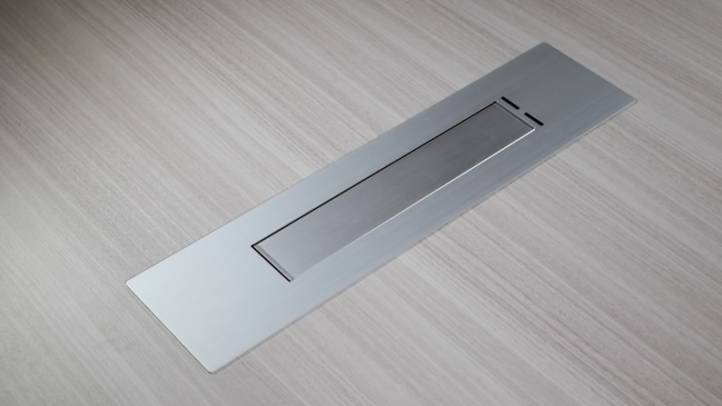 Closed Desktop Power on Potenza Conference Table at Madison Liquidators