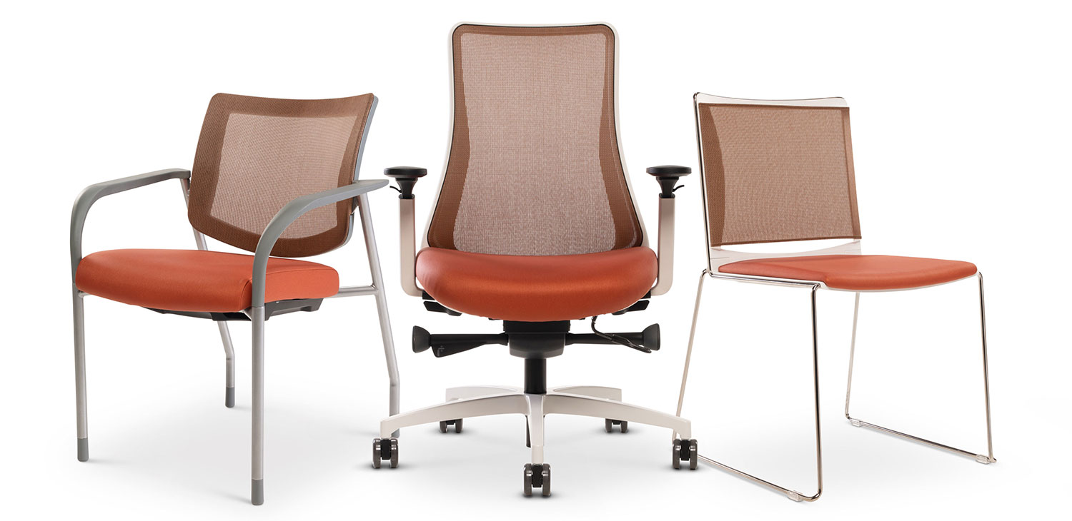 Copper Mesh Back Office Chairs - Anti-Viral Anti-Microbial Anti-Fungal