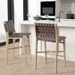 Modern Crosshatched Counter Stool