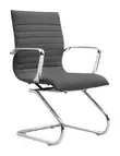 Leather Guest Chair with Arms