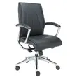 Mid Back Leather Office Chair