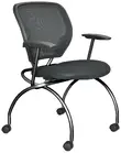 Folding Nesting Chair with Arms