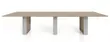 Rectangular Conference Table with Aluminum Accent Base