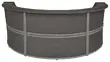 3 Person Curved Reception Desk