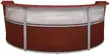 3 Person Curved Reception Desk