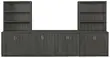 Credenza Wall Unit with Open Shelf Storage