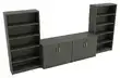 Storage Credenza with Bookcases