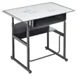Adjustable Height Student Desk with Dry Erase Top