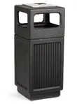 Outdoor Trash Can with Ashtray