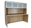 Credenza Desk with Hutch