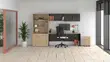 Rectangular Desk with Drawers and Storage