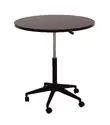 Round Height Adjustable Table on Casters