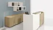 Modern Receptionist Desk with Storage