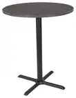 Round Cafe Table with Metal Base