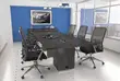 Rectangular Conference Table with Power and Storage