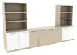 Credenza Wall Unit with Open Shelf Storage