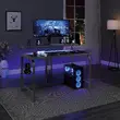 Gaming Desk with LED Lights