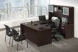 U Shaped Office Desk with Hutch