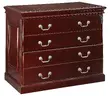 2 Drawer Wood File Cabinet