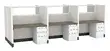 6 Person Call Center Cubicle with Power