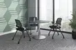 Round Office Table and Chairs Set