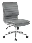 Gray Armless Office Chair