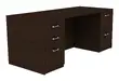 Black Double Pedestal Desk