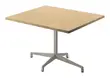 Square Table with Metal Base