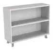 2 Shelf White Bookcase