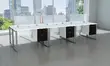 6 Person Workstation with Drawers
