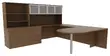 Peninsula Desk With Bookcase