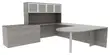 U Shaped Peninsula Desk with Storage