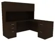 L Shaped Desk with Hutch