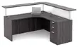 Modern Black Reception Desk