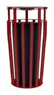 Outdoor Trash Can with Ashtray