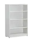 4 Shelf White Bookcase