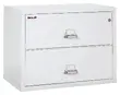 White Metal File Cabinet 2 Drawer