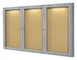 Enclosed Bulletin Board with Interior Lighting